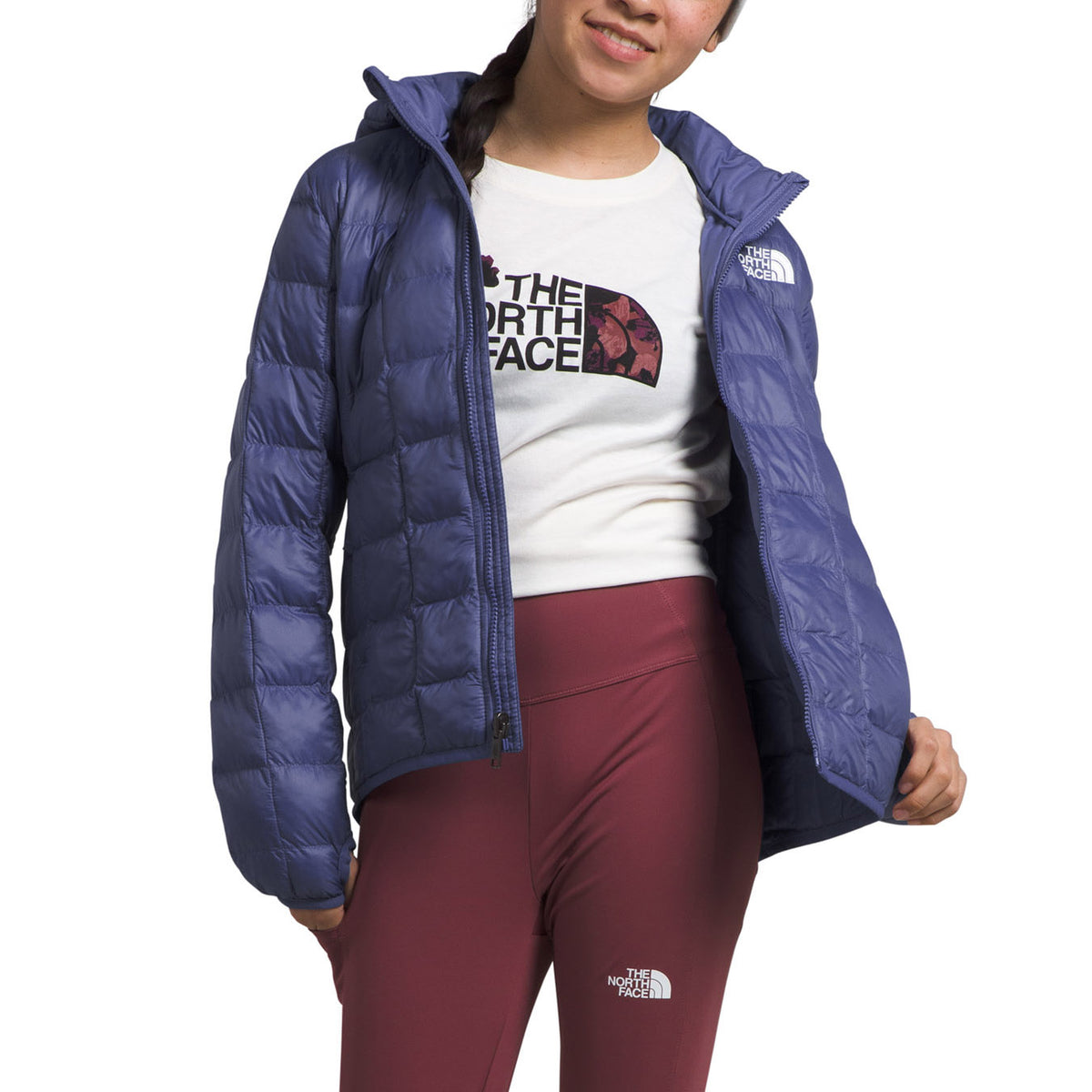 The North Face ThermoBall™ Hooded Jacket - Girls' Cave Blue