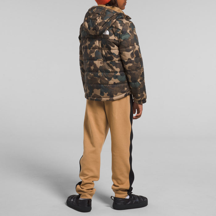 The North Face Reversible Mt Chimbo Full Zip Hooded Jacket - Boys' Utility Brown Camo