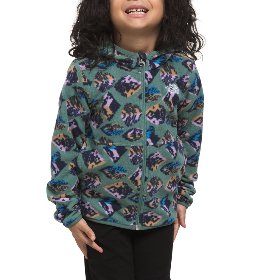The North Face Glacier Full Zip Hoodie - Toddlers' Dark Sage Mountain Reflection Print