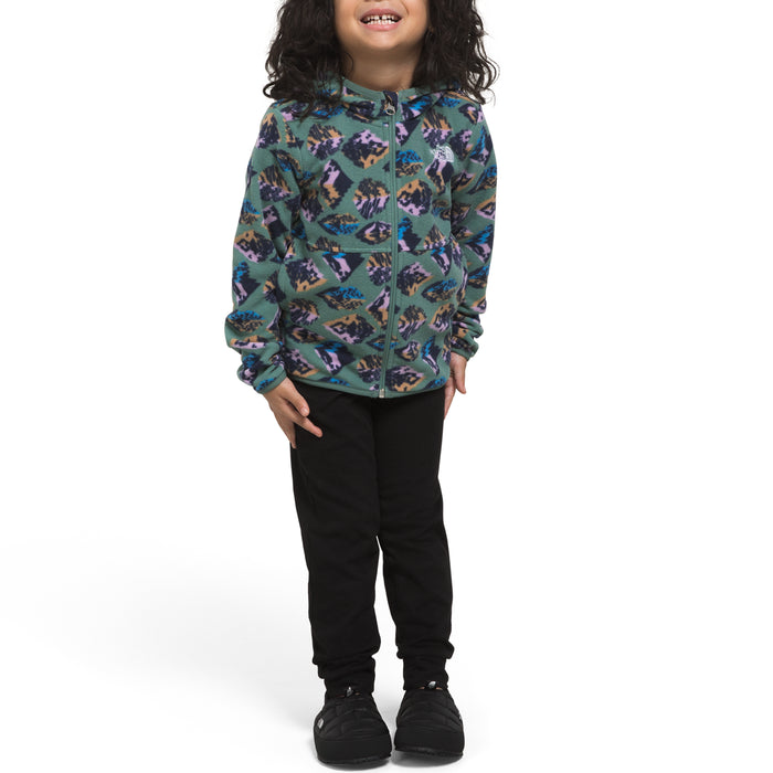 The North Face Glacier Full Zip Hoodie - Toddlers' Dark Sage Mountain Reflection Print
