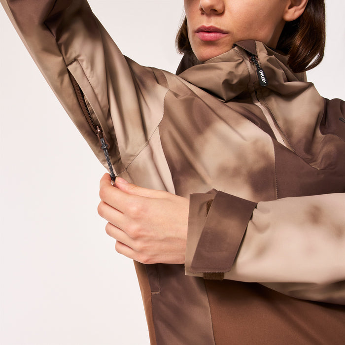 Oakley Holly Anorak Jacket - Women's Brown Clouds Print