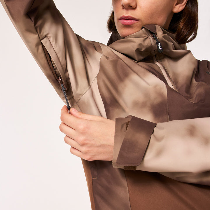 Oakley Holly Anorak Jacket - Women's Brown Clouds Print