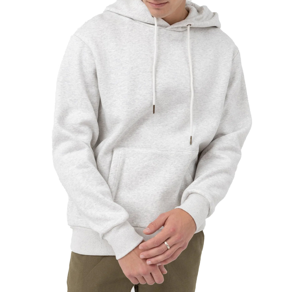 Rhythm Heavy Weight Fleece Hoodie - Men's Oatmeal