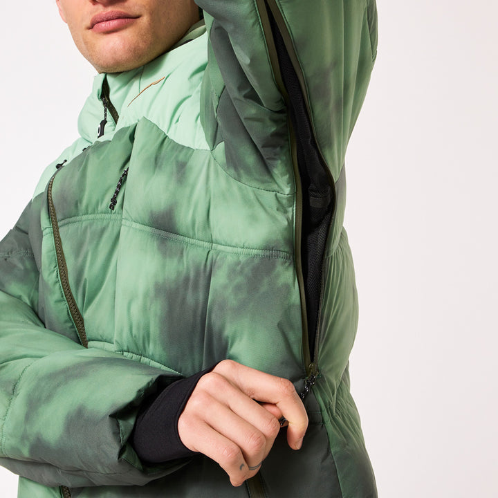 Oakley TC Rykkinn Jacket - Men's Green Clouds Print