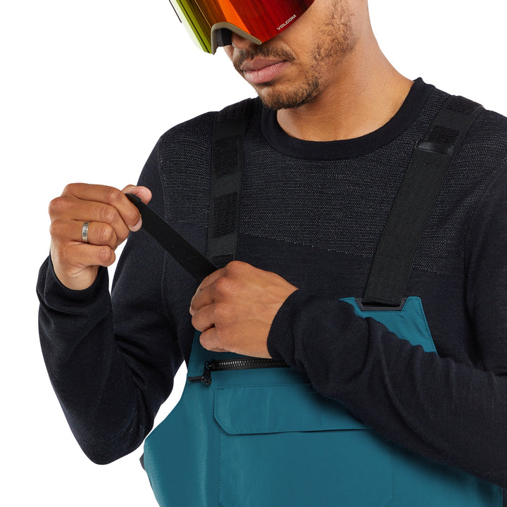 Volcom Rain GORE-TEX Bib Overalls - Men's Blue