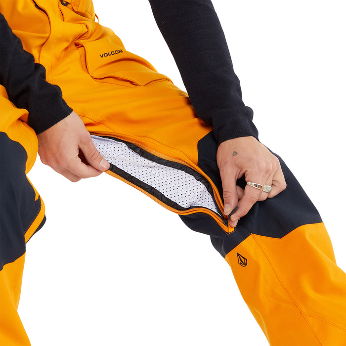 Volcom Roan Bib Overalls - Men's Gold