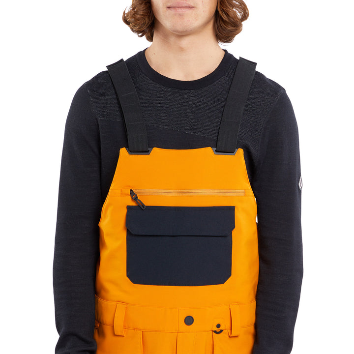 Volcom Roan Bib Overalls - Men's Gold