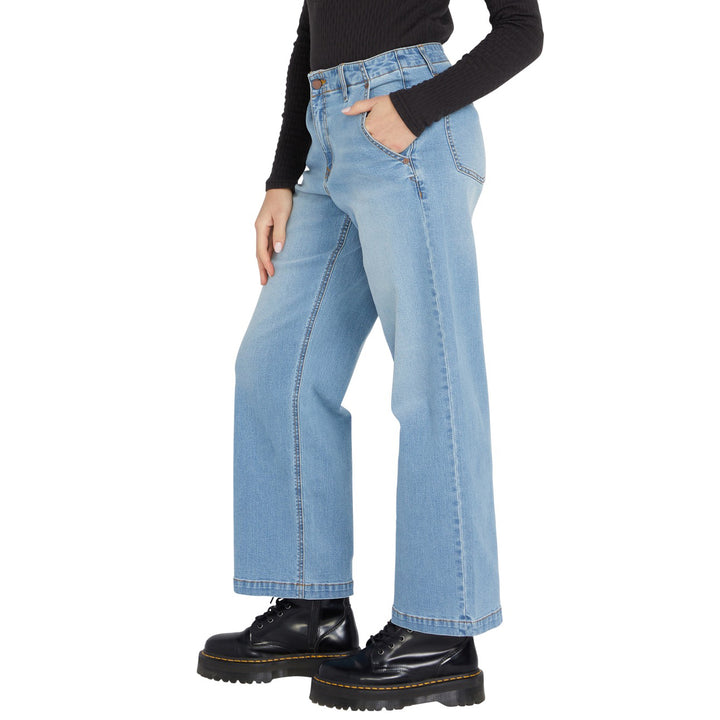 Volcom 1991 Stone Low Rise Pants - Women's Blue Drift