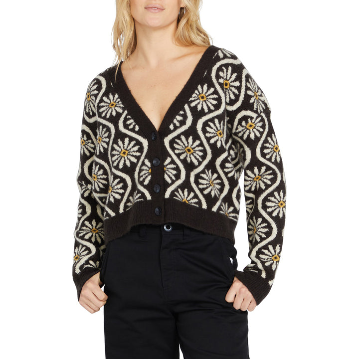 Volcom Daizy Lady Cardigan - Women's Vintage Black