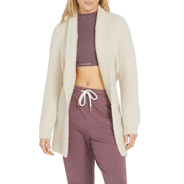 Volcom Lil Cozy Wrap Cardigan - Women's Cream