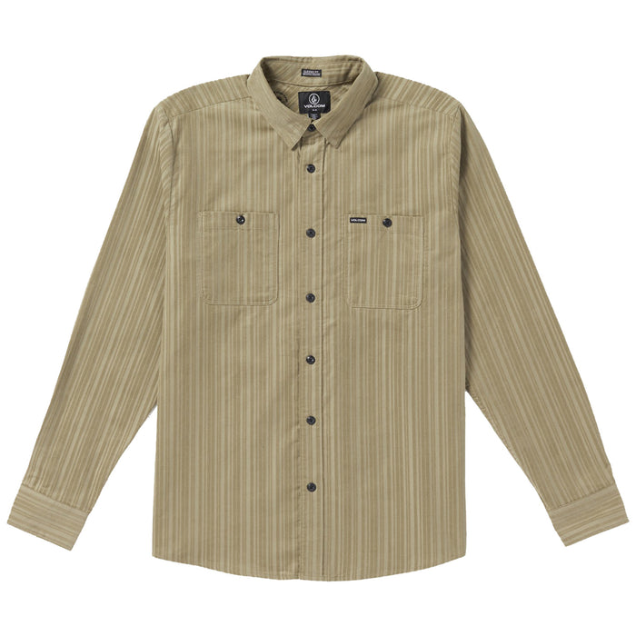 Volcom ENT Fat Tony Woven Long-Sleeve Shirt - Men's Khaki