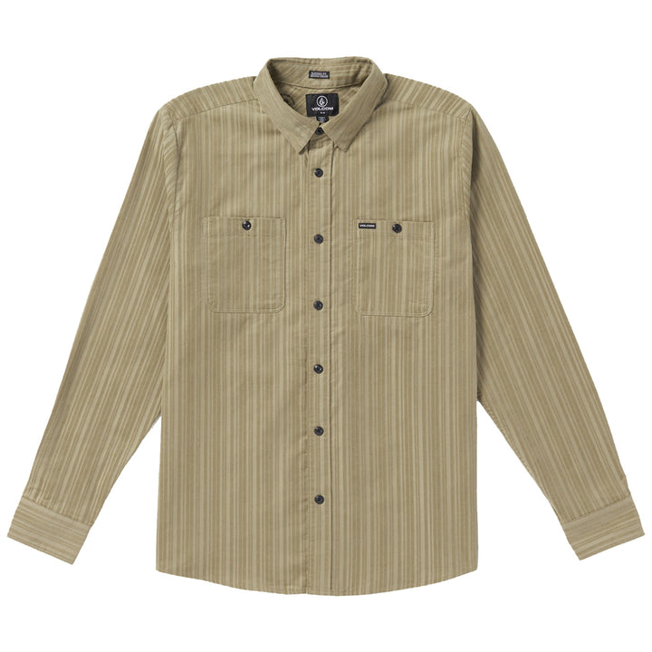 Volcom ENT Fat Tony Woven Long-Sleeve Shirt - Men's Khaki