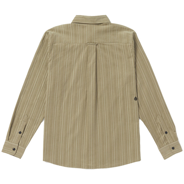Volcom ENT Fat Tony Woven Long-Sleeve Shirt - Men's Khaki