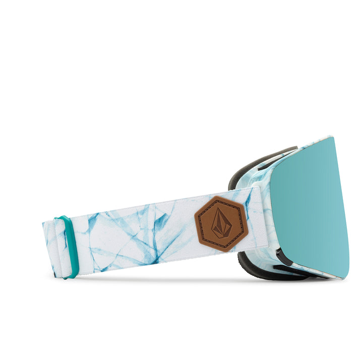 Volcom Odyssey Goggles White Ice/Ice Chrome + Dark Grey