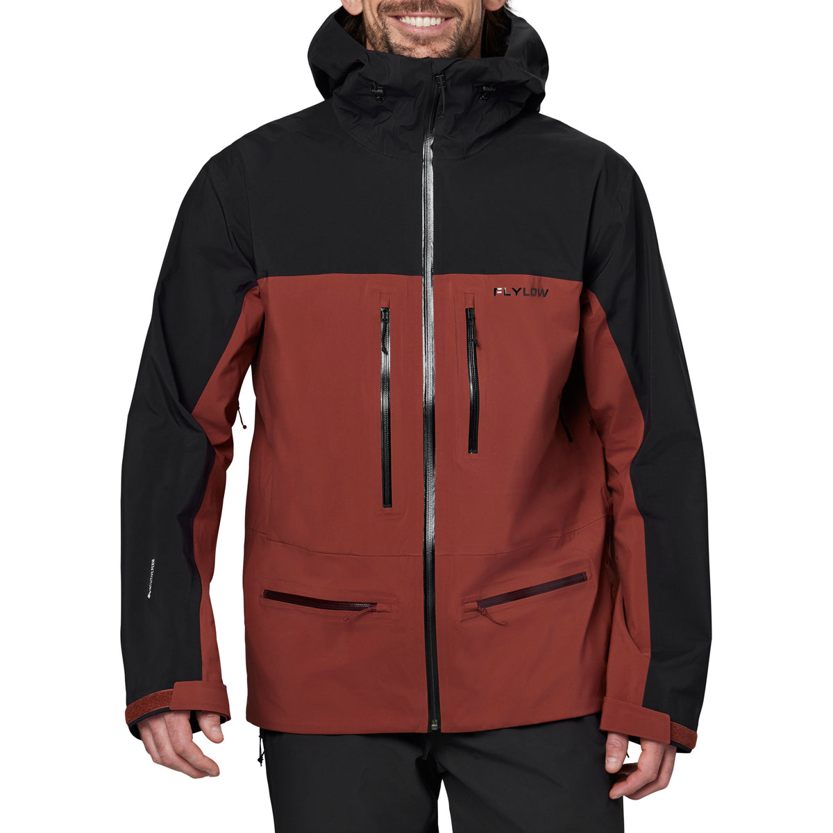 Flylow Kane Jacket - Men's Black/Redwood