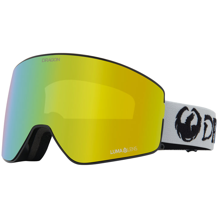 Dragon PXV2 Low Bridge Fit Goggles Classic Grey/LumaLens Gold Ion+LumaLens Amber