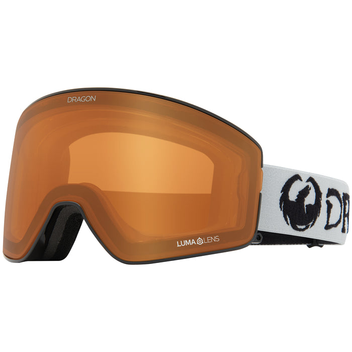 Dragon PXV2 Low Bridge Fit Goggles Classic Grey/LumaLens Gold Ion+LumaLens Amber