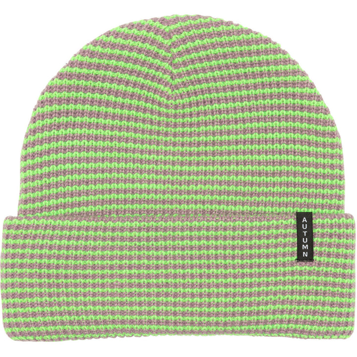 Autumn Stripe Beanie Mauve