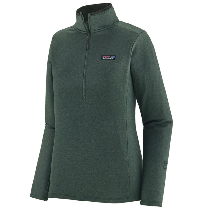 Patagonia R1 Daily Zip Neck Top - Women's Nouveau Green/Northern Green X-Dye