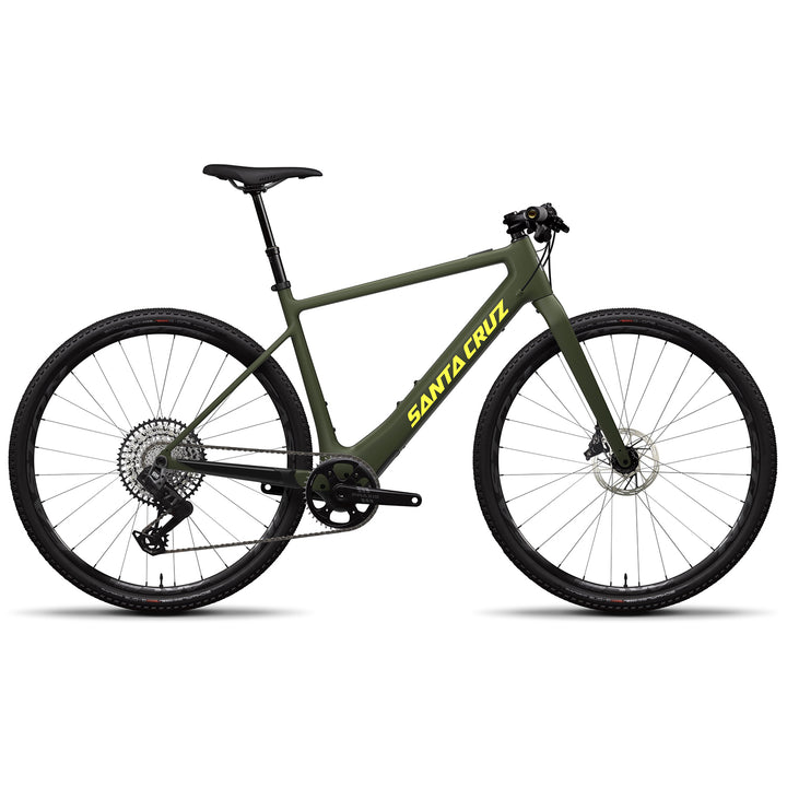Santa Cruz Skitch CC GX AXS Flat Bar 700C Complete eBike 2024 Matte Olive Green