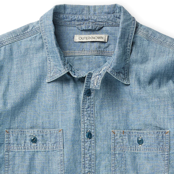 Outerknown Chambray Utility Shirt - Men's Chambray