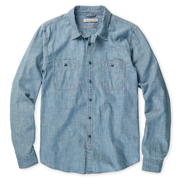 Outerknown Chambray Utility Shirt - Men's Chambray