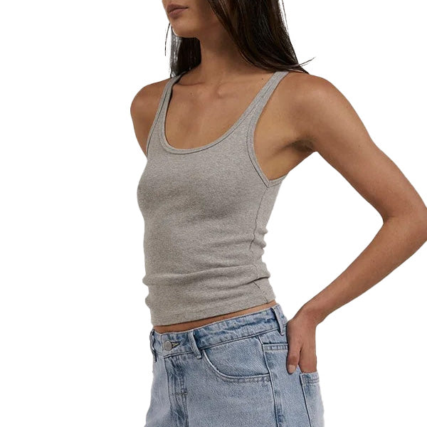 Thrills Sydney Plunge Tank Top - Women's Grey Marle
