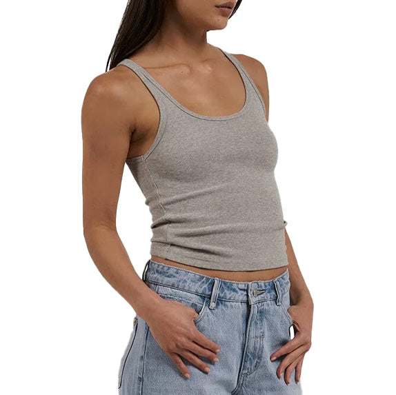 Thrills Sydney Plunge Tank Top - Women's Grey Marle