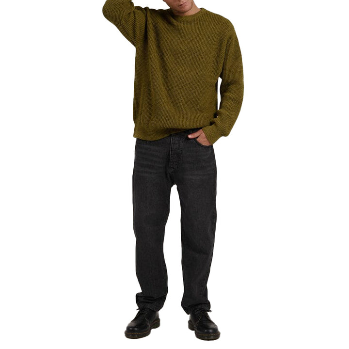 Thrills Reaction Crew Knit Sweater - Men's Antique Moss