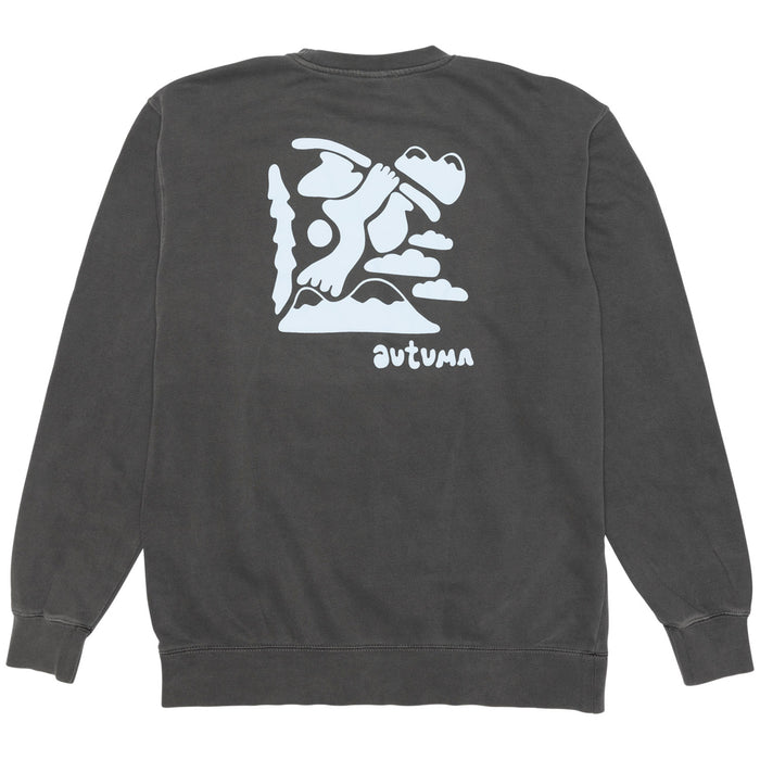 Autumn Peak Plant Crewneck - Men's Pigment Black