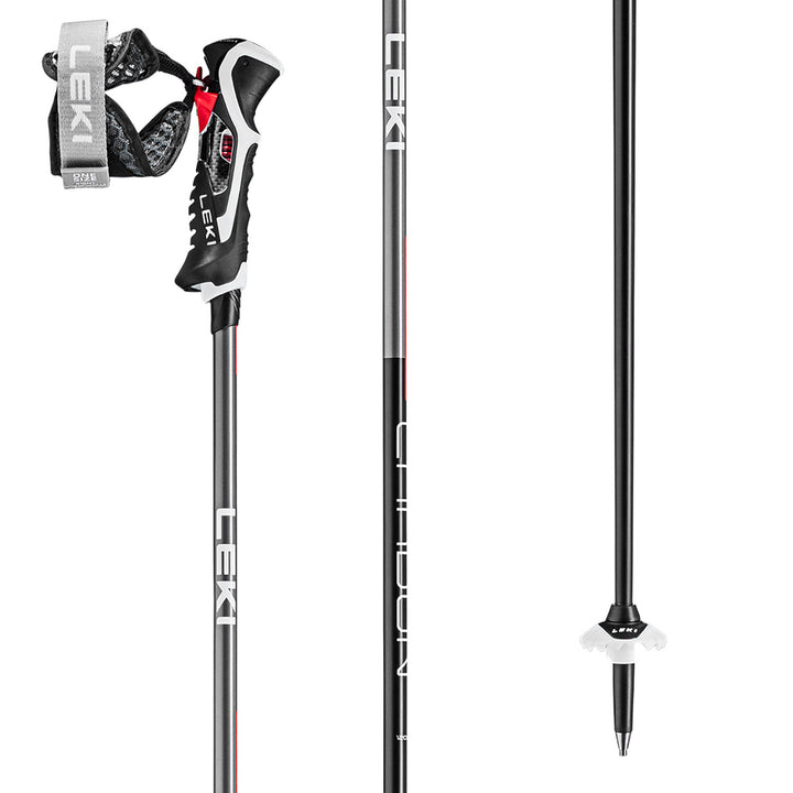 LEKI Carbon 14 3D Ski Poles 2026 Black/Red