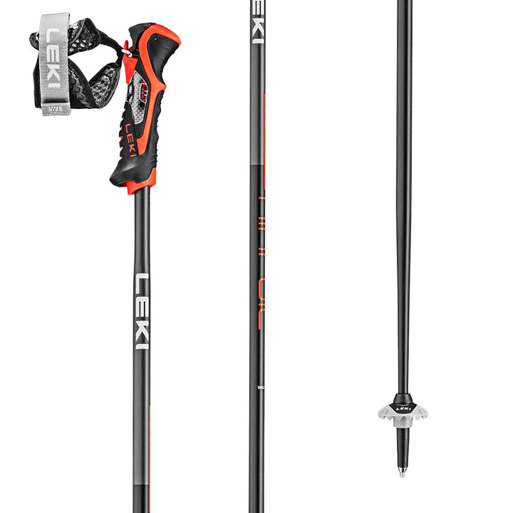 LEKI Airfoil 3D Ski Poles Black/Red