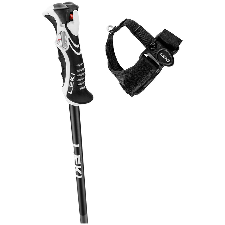 LEKI Bold Lite S Ski Poles Anthracite/Red