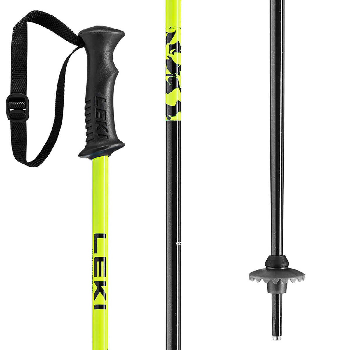 LEKI Rider Ski Poles - Kids' Black/Yellow