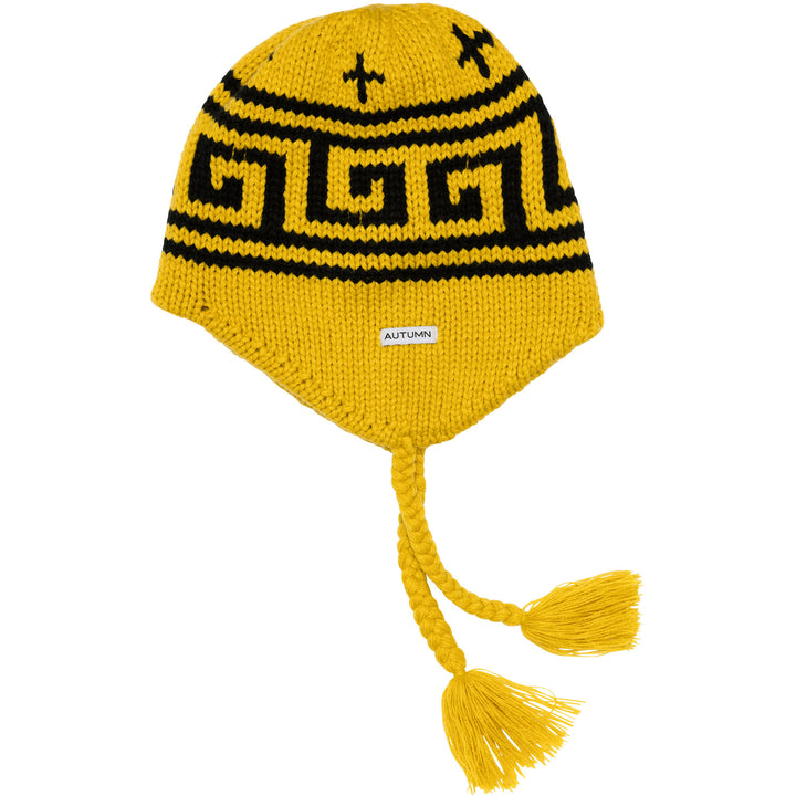 Autumn Niseko Ear Flap Beanie Saffron