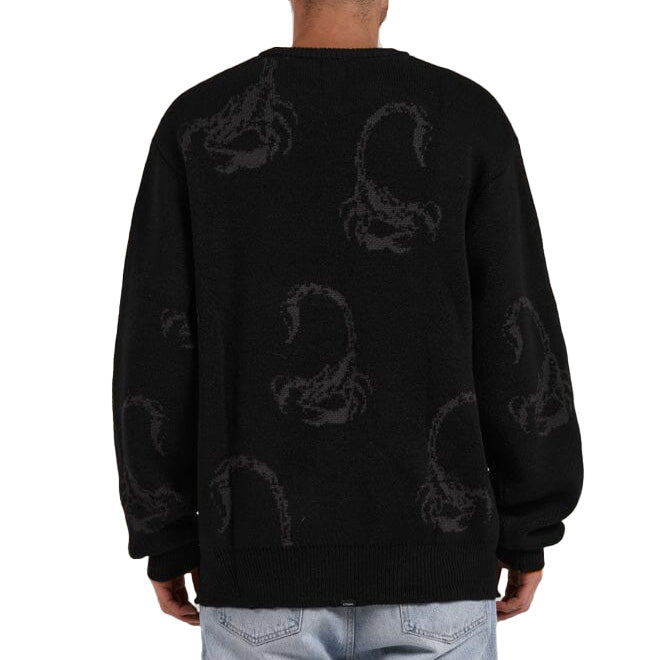 Thrills Doomed Crew Knit Sweater - Men's Black