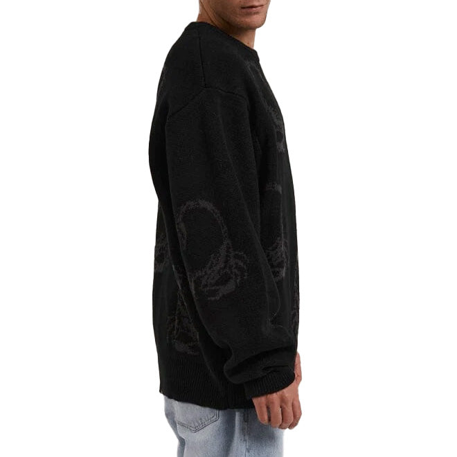 Thrills Doomed Crew Knit Sweater - Men's Black