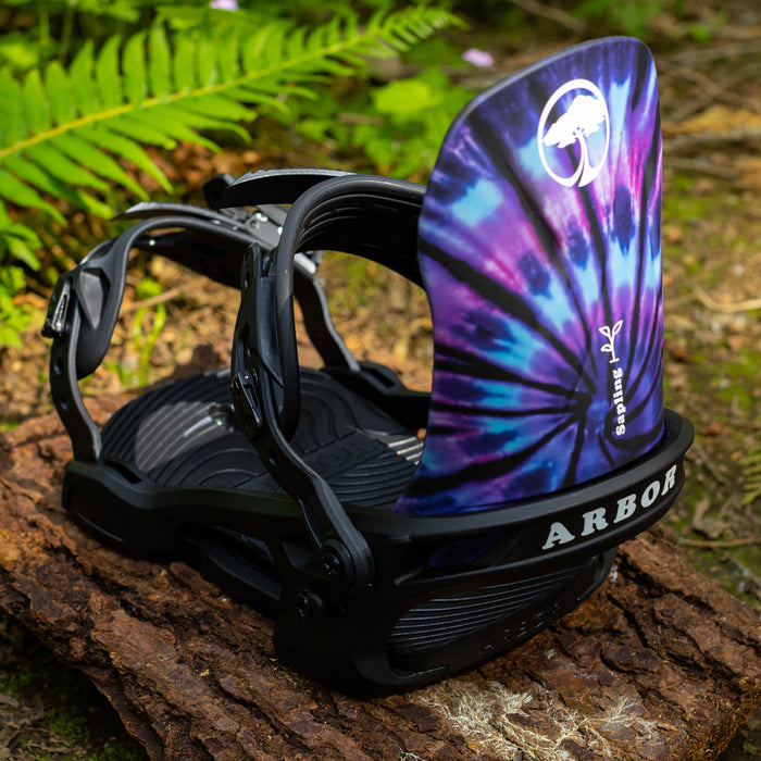 Arbor Sapling Snowboard Bindings - Kids' 2024 Tie-Dye