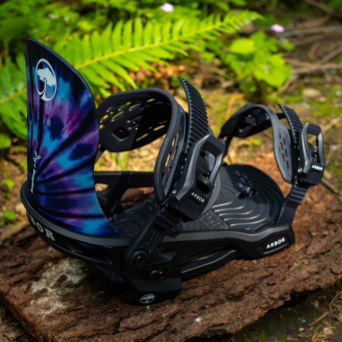 Arbor Sapling Snowboard Bindings - Kids' 2024 Tie-Dye