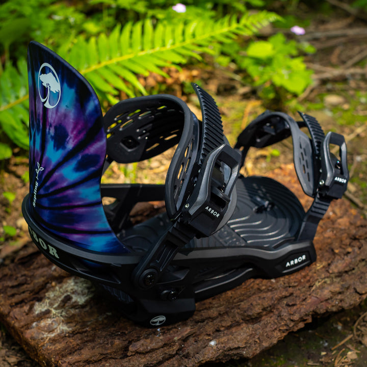 Arbor Sapling Snowboard Bindings - Kids' 2024 Tie-Dye