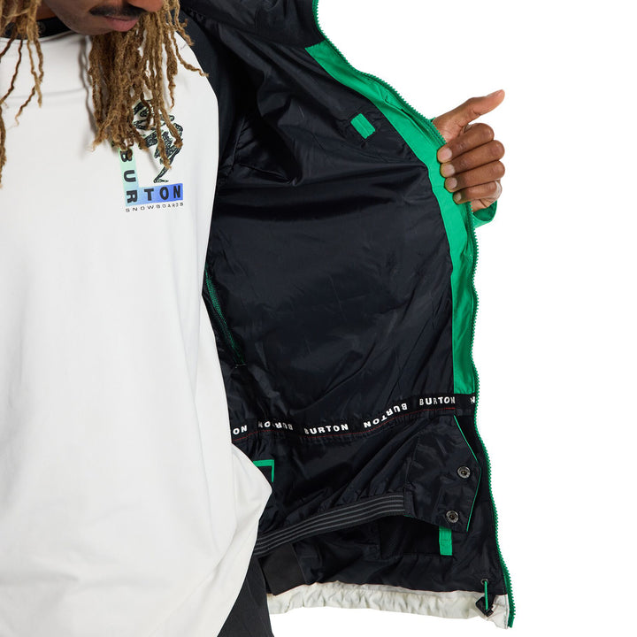 Burton Peasy Jacket - Men's Clover Green/Stout White