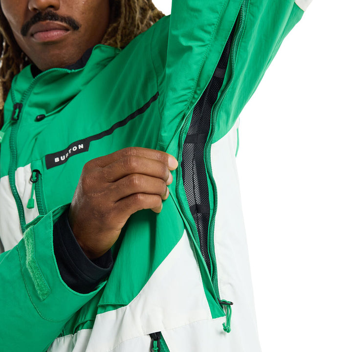Burton Peasy Jacket - Men's Clover Green/Stout White