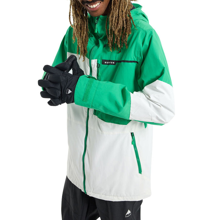 Burton Peasy Jacket - Men's Clover Green/Stout White