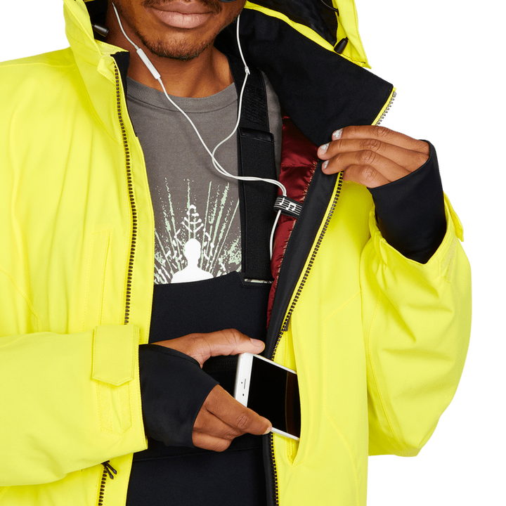 Volcom Quad Angle 2L TDS Jacket - Men's Citron