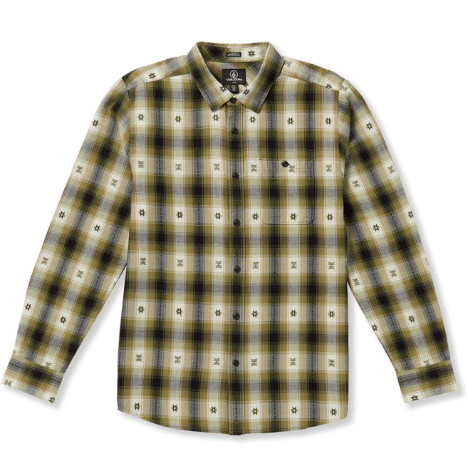 Volcom Skate Vitals Simon Bannerot Flannel - Men's Expedition Green