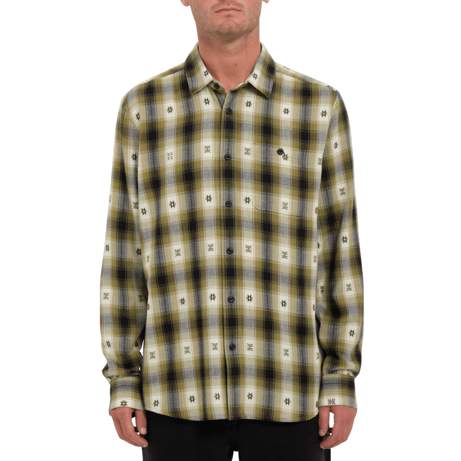 Volcom Skate Vitals Simon Bannerot Flannel - Men's Expedition Green
