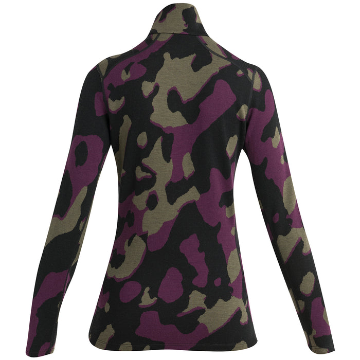 Icebreaker Merino 260 Vertex Long-Sleeve Half Zip Top - Women's Black/Loden/Nightshade