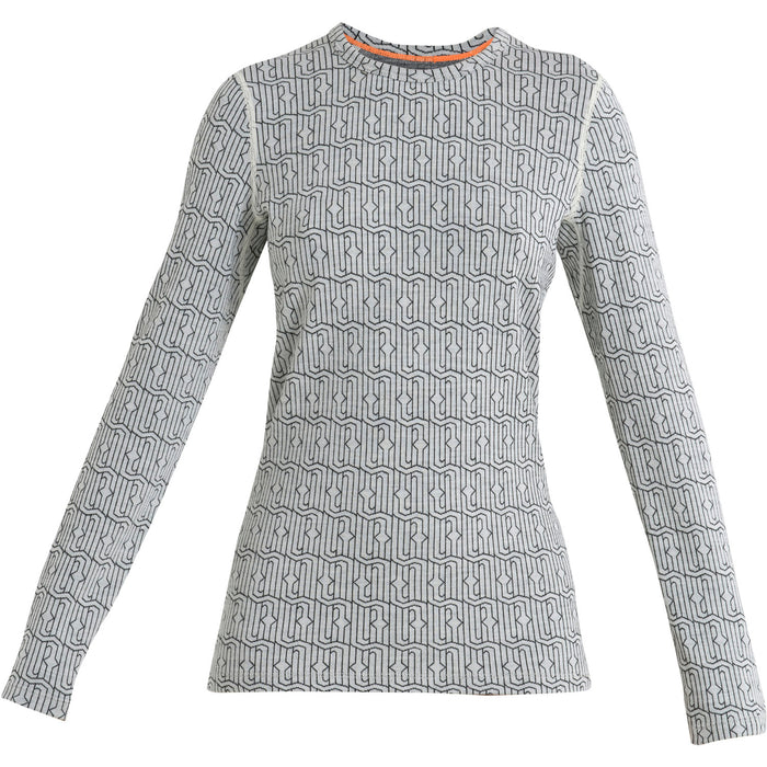 Icebreaker Merino 260 Vertex Long-Sleeve Crew - Women's Snow/Black