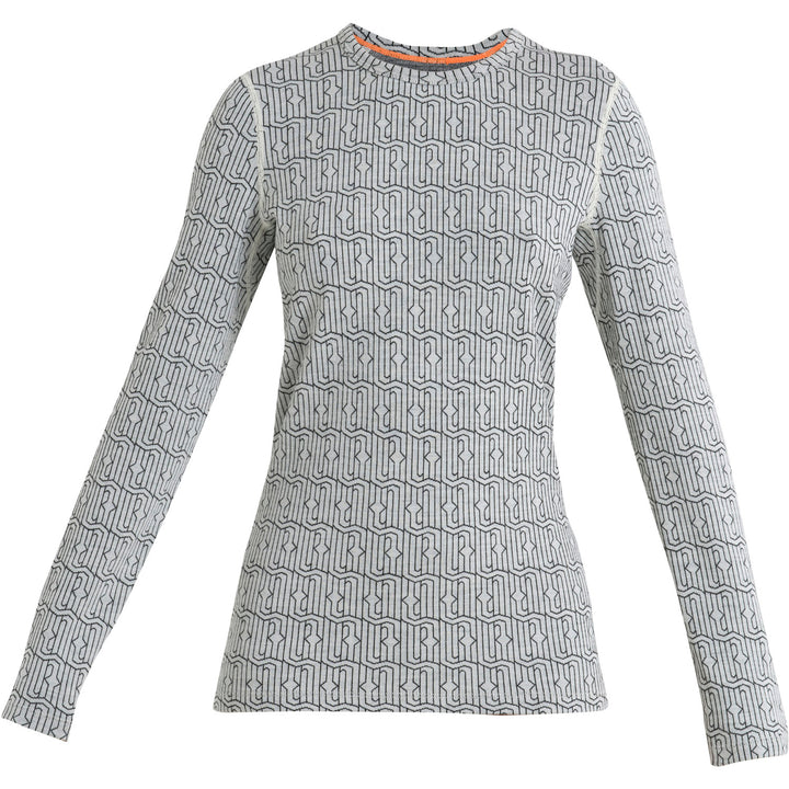 Icebreaker Merino 260 Vertex Long-Sleeve Crew - Women's Snow/Black