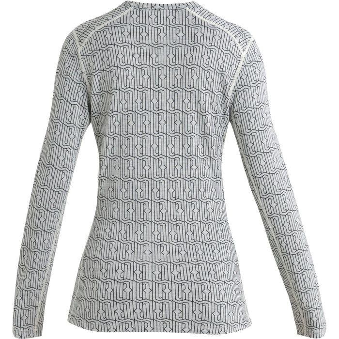 Icebreaker Merino 260 Vertex Long-Sleeve Crew - Women's Snow/Black